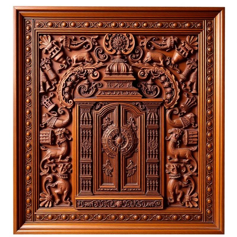 Pooja Doors & Panels handcrafted wooden temple